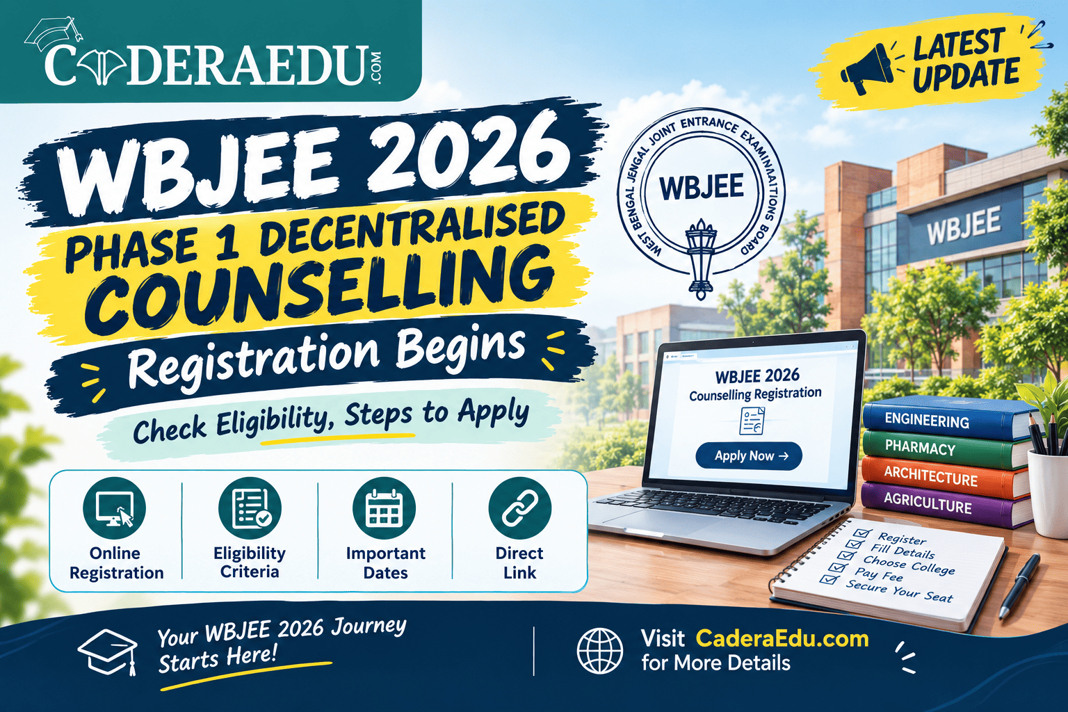 WBJEE 2026 Phase 1 Decentralised Counselling Registration Begins; Check Eligibility, Steps to Apply