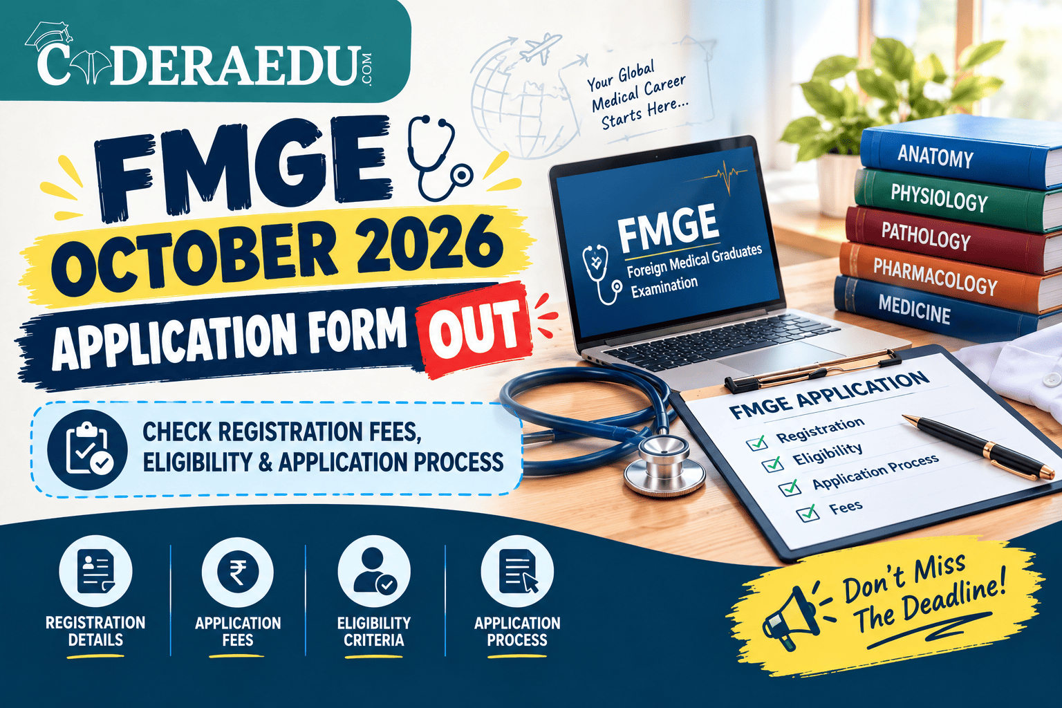 FMGE October 2026 Application Form OUT: Check Registration Fees, Eligibility & Application Process