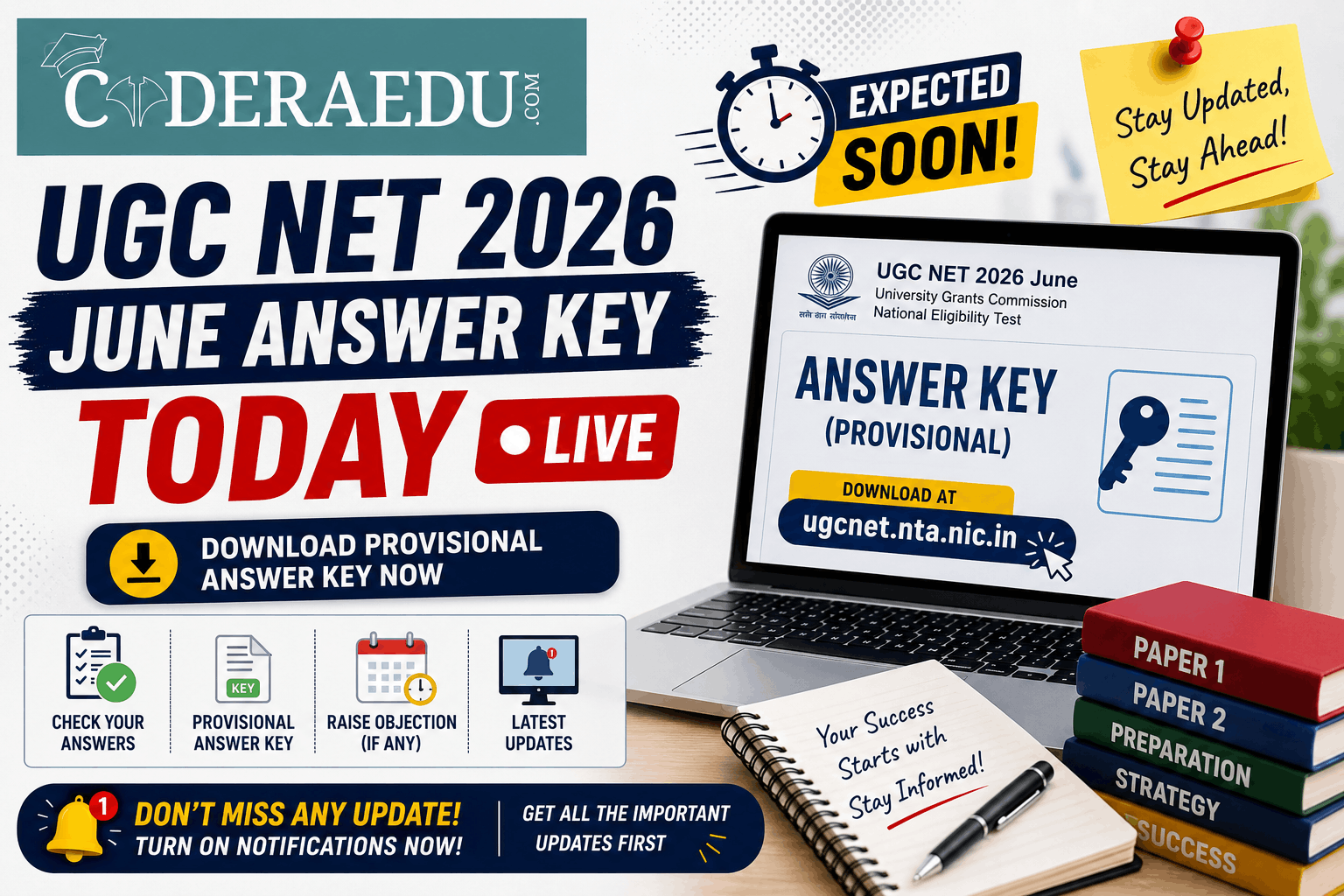 UGC NET 2026 June Answer Key TODAY LIVE: Download Provisional Key at ugcnet.nta.nic.in