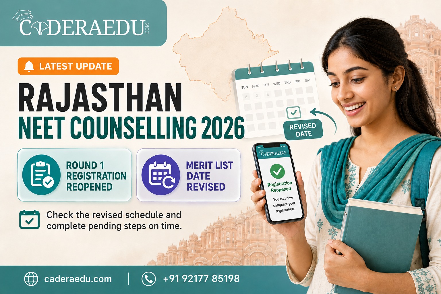 Rajasthan NEET UG Counselling 2026: Round 1 Schedule Revised, Merit List Now August 24