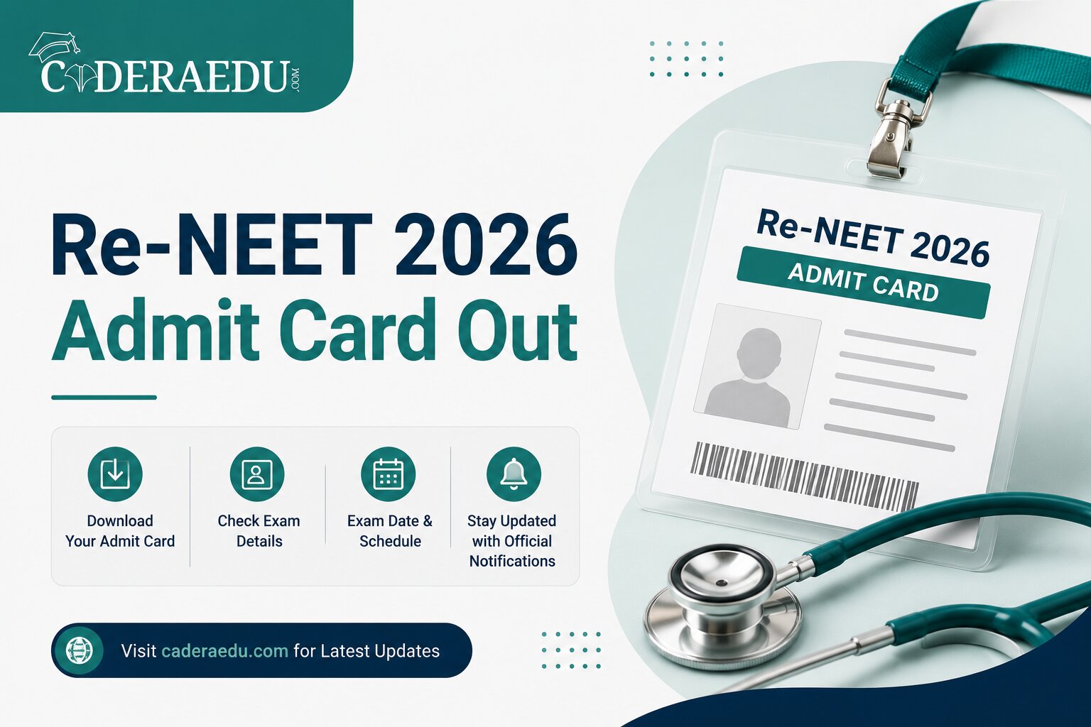 Re-NEET UG 2026 Admit Card Out – Download Hall Ticket at neet.nta.nic.in