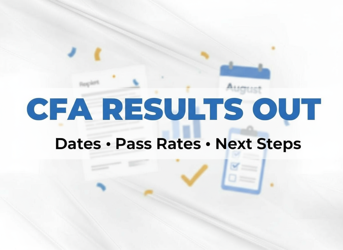 Hero image with text 'CFA result Out'