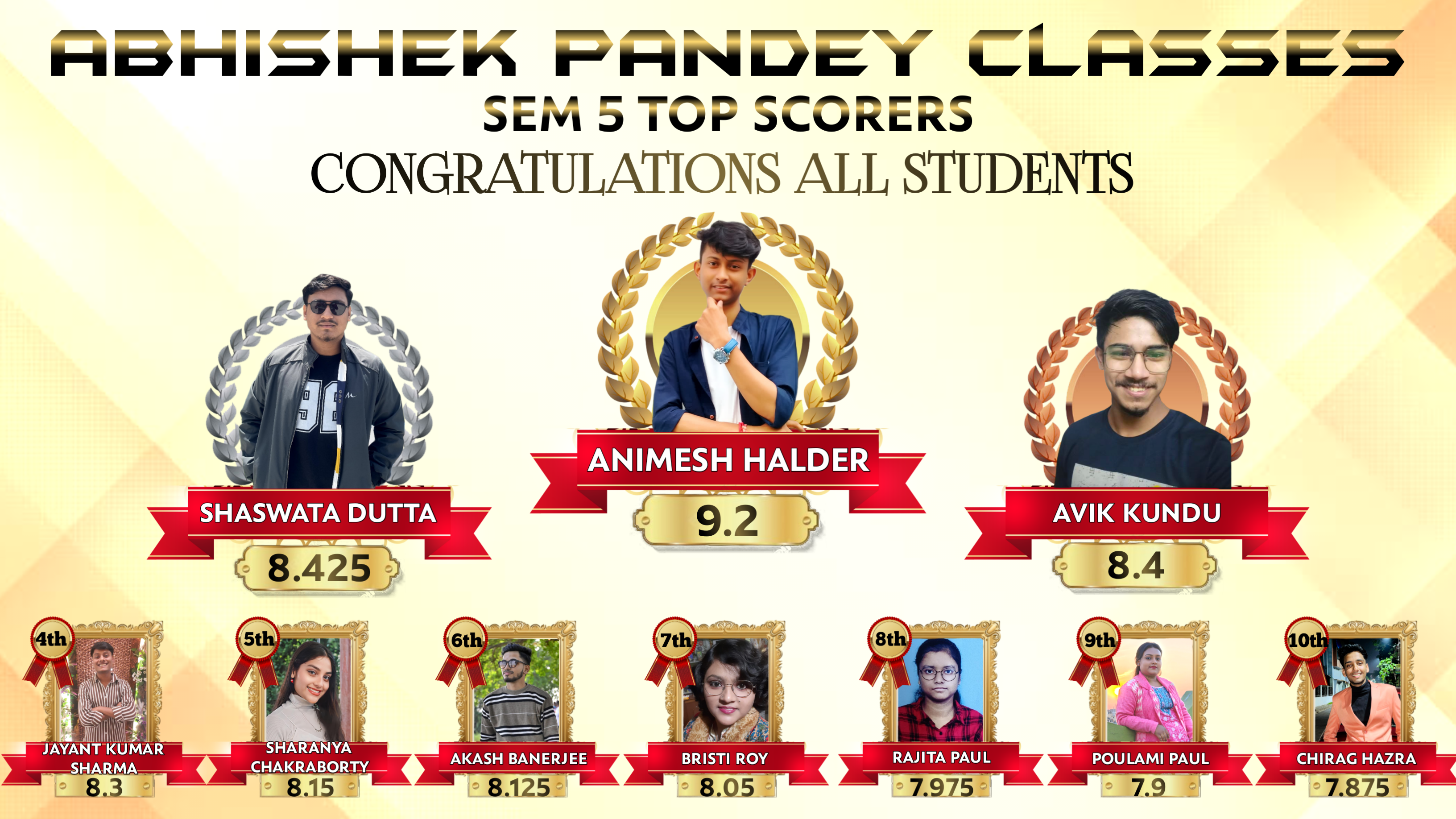 Conratulation Sem 5